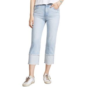 DL1961 Jerry Cropped High Rise Cuffed Vintage Straight Jeans Size 26